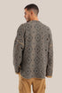 Printed quilted cotton short jacket